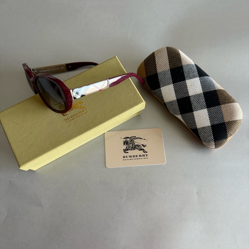 Burberry Women's Sunglasses - Deep Red